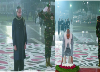 ঐতিহাসিক ভাষা আন্দোলনে শহীদদের প্রতি শ্রদ্ধা নিবেদন ঐতিহাসিক ভাষা আন্দোলনে